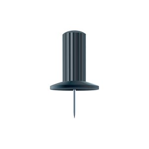 Boîte De 25 Épingles Papic - Hauteur De Pointe 7mm - 10mm De Diamètre - Noir - Exacompta