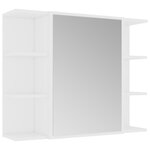 vidaXL Ensemble de meubles de salle de bain 3Pièces Blanc Bois ingénierie