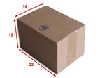 Lot de 10 boîtes carton (n°16) format 220x150x140 mm