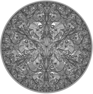 Pièce de monnaie en Argent 25 Dollars g 62.2 (2 oz) Millésime 2025 Algorithm EMOTIONS II