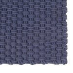 vidaXL Tapis rectangulaire Bleu marine 180x250 cm Coton