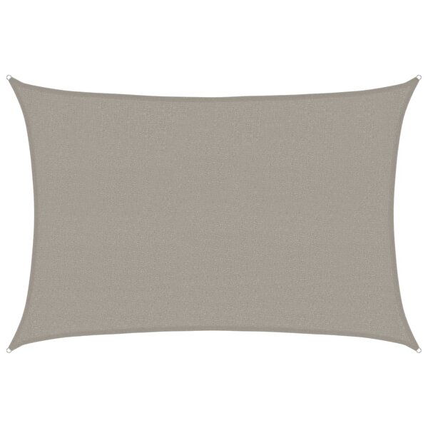 vidaXL Voile d'ombrage 160 g/m² rectangulaire gris clair 2 5x4 m PEHD