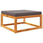 vidaXL Salon de jardin avec coussins 10 Pièces bois d'acacia solide