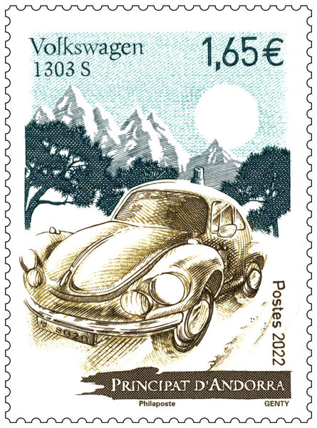 Timbre Andorre - Volkswagen 1303 S