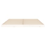 vidaXL Cadre de lit blanc 160x200 cm bois de pin massif