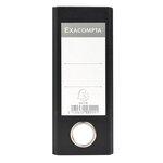 Classeur à levier papier marbre gris dos de 70mm - A5 horizontal. - Gris-dos noir EXACOMPTA