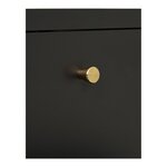 Commode 2 tiroirs acier noir 40 x 40 x 595 cm