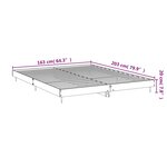 vidaXL Cadre de lit sans matelas chêne marron 160x200 cm