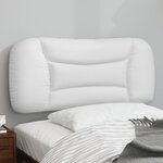 vidaXL Coussin de tête de lit blanc 80 cm similicuir