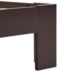 vidaXL Cadre de lit Marron foncé Bois de pin massif 120x200 cm