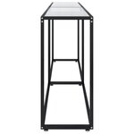 vidaXL Table console Transparent 220x35x75 5 cm Verre trempé