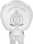 Monnaie en argent 2 dollars g 31.1 (1 oz) millésime 2023 chibi iron man