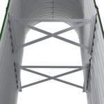 vidaXL Lit surélevé de jardin Acier enduit de poudre 114x40x68 cm Vert