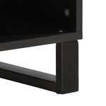 vidaXL Meuble TV marron 80x34x46 cm bois massif de manguier