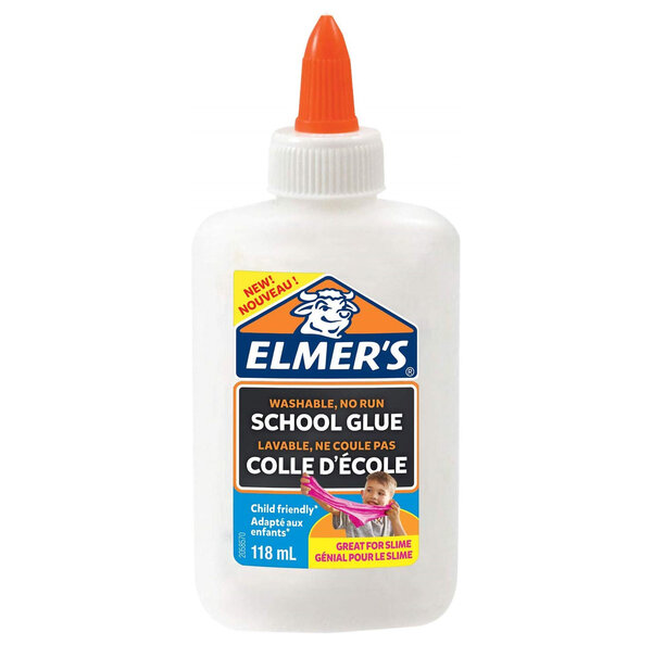 Elmer's colle d'école liquide blanche lavable et adaptée aux enfants pour travaux manuels ou slime 118 ml