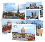 Lot de 6 cartes postales - Toits de Paris - Arc de Triomphe