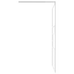 vidaXL Paroi de douche 100x195 cm ESG Verre Blanc