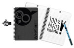 Carnet effaçable réutilisable A5 Noir + stylo