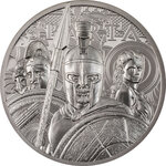 Pièce de monnaie en Platine 250 Dollars g 31.1 (1 oz) Millésime 2023 Sparta SPARTA