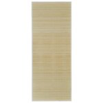vidaXL Tapis en bambou naturel à latte rectangulaire 80 x 300 cm
