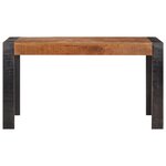 vidaXL Table à manger 140x70x76 cm Bois de manguier brut massif