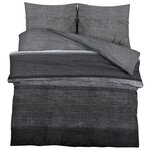 vidaXL Ensemble de housse de couette gris foncé 260x220 cm Coton