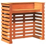 vidaXL Table de bar d'extérieur cire marron bois massif de pin