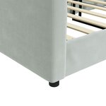 vidaXL Lit de repos gris clair 90x190 cm velours