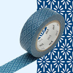 Masking Tape MT 1 5 cm Fleur bleu