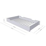 Tiroir de lit 80 x 160 BUDDY - rose pastel