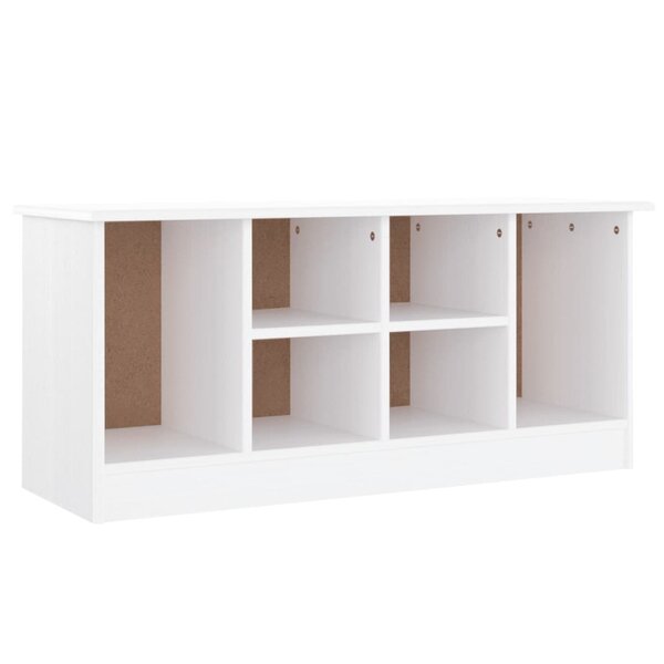 vidaXL Banc à chaussures ALTA blanc 100x35x45 cm bois massif de pin