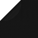 vidaXL Couverture de piscine Noir 455 cm PE