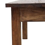 vidaXL Table basse bois d'acajou massif 98x73x45 cm