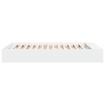 vidaXL Cadre de lit blanc 150x200 cm bois d'ingénierie