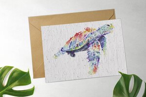 Carte à planter "aquarelanimaux"