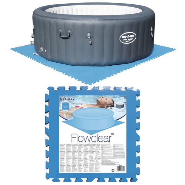 Bestway Protecteurs de plancher de piscine 8 Pièces Bleu 58220
