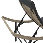 vidaXL Chaises longues lot de 2 et coussins gris clair résine tressée
