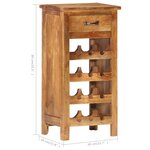 vidaXL Casier à bouteilles 40x30x80 cm Bois d'acacia massif