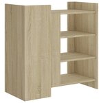 vidaXL Buffet chêne sonoma 73 5x35x75 cm bois d'ingénierie