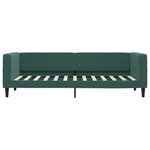 vidaXL Lit de jour avec matelas vert foncé 80x200 cm velours