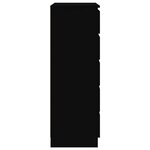 vidaXL Commode Noir 60x36x103 cm Bois d'ingénierie