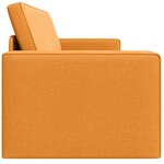 vidaXL Canapé Lit 2-en-1 Jaune Foncé 245x150x60.5 cm Tissu