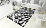 Tapis de salon Black&White 80 x 150 cm - Noir