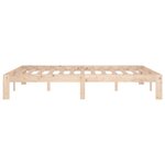 vidaXL Cadre de lit bois massif 135x190 cm double