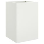 vidaXL Jardinière blanc 52x48x75 cm acier laminé à froid