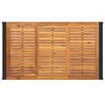 vidaXL Table de jardin et pieds en forme de U 140x80x75 cm bois acacia