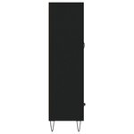 vidaXL Buffet haut noir 69 5x31x115 cm bois d'ingénierie