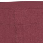vidaXL Ensemble de canapés 3 Pièces rouge bordeaux tissu