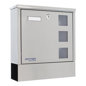 Rottner lago boîte aux lettres en acier inoxydable