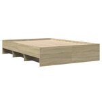 vidaXL Cadre de lit sans matelas chêne sonoma 120x190 cm